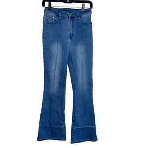 Cider Women’s Front Seam High Waisted Flare Jeans Size Medium 27”